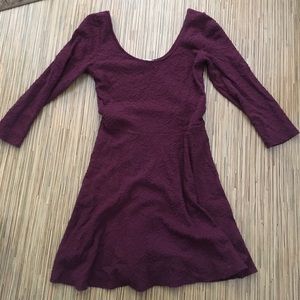 Burgundy Abercrombie and Fitch dress
